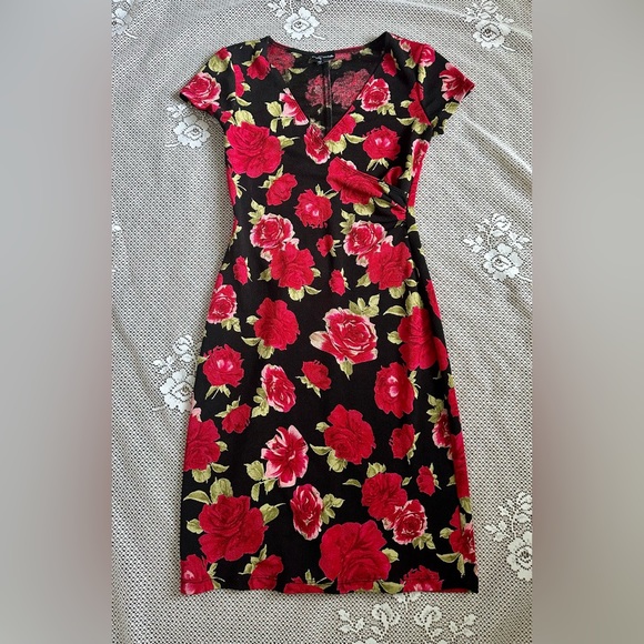 Y2K 2000s Floral Mini Dress - Picture 2 of 4
